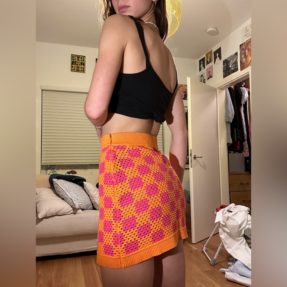 &OTHER STORIES CROCHET MINI SKIRT